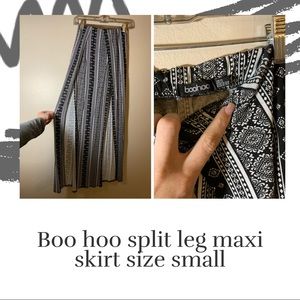 Boo hop split leg maxi skirt